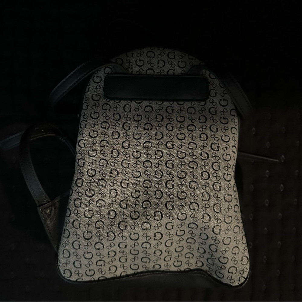 Guess Black And Gray Patterned Backpack - image 6